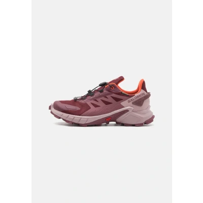 Image of Salomon Supercross 4 GTX Trail running shoes, Women&#039;s, Size: 7.5, Tawny port/deauville mauve/cherry tomato Textile/synthetics