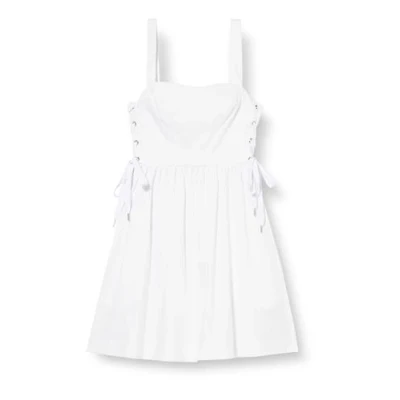 Image of Pinko Amazonia Abito Stringato Day dress, Women&#039;s, Size: 4, Radiant white