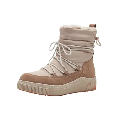 Image of Tamaris Winter boots, Women&#039;s, Size: 3, Beige Leather and textile
