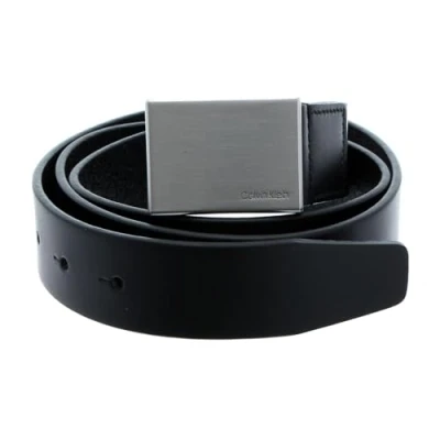 Image of Calvin Klein Formal Plaque BELT Belt, Men&#039;s, Size: 38, Black