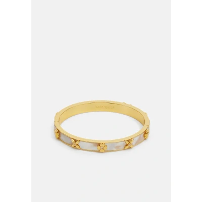 Image of kate spade new york Hinged Bangle Bracelet cream/goldcoloured, Women&#039;s, Size: One Size, Cream/gold coloured