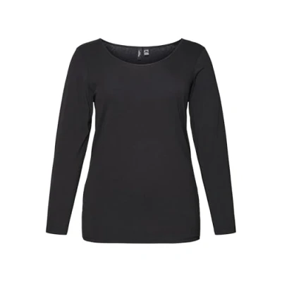 Image of Vero Moda Women&#039;s Vmpaxi Ls Soft U Neck S Curve Noos, Black, 22 24 Plus