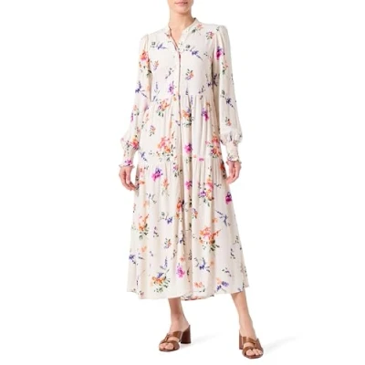 Image of YAS Yasasina LONG Shirt dress Day multicoloured, Women&#039;s, Size: Small, Multi coloured