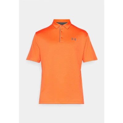 Image of Under Armour Polo shirt, Men&#039;s, Size: Small, Fire/pitch gray