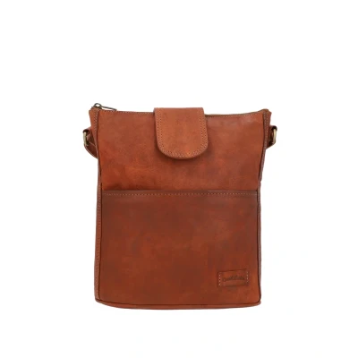 Image of Gusti Leather Shoulder Bag Jacqueline New Women&#039;s Brown Handbag, Premium Goatskin, Velvet Lining, Vegetable Tanned, with AirTag Compartment &amp; Removable Bag, 11.7 L, 2