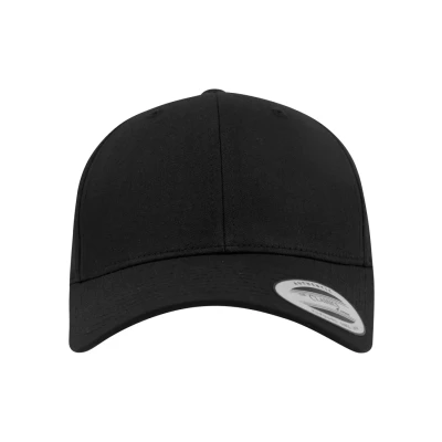 Image of Flexfit Curved Classic Snapback Cap, Size: One Size, Black