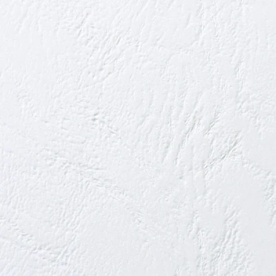 Image of GBC LeatherGrain Leather Grain Cover Plates, Size A4 (250g / m2, White, Pack of 100)