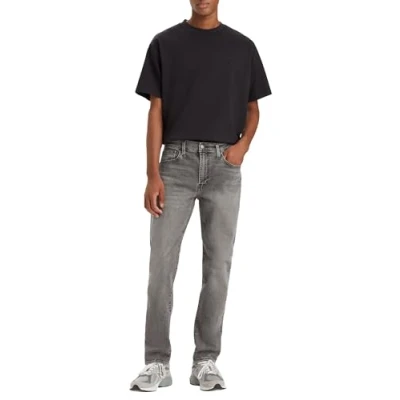 Image of Levi&#039;s 502 Taper Jeans Tapered Fit, Men&#039;s, Size: 32x36, Grey denim