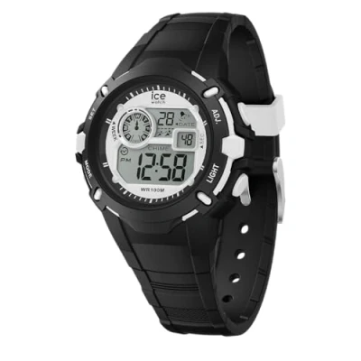 Image of ICE Watch digit explorer Black white Boy&#039;s (Unisex) wristwatch with silicon strap 023265 (Small)