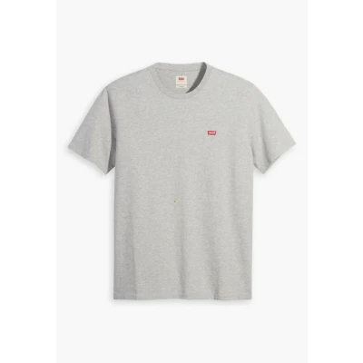 Image of Levi&#039;s Men&#039;s Ss Original Housemark Tee T Shirt, Light Mist Heather, XS