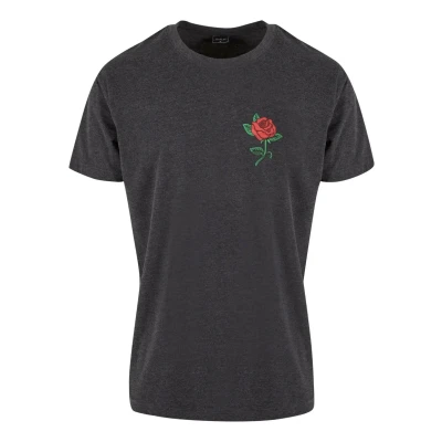 Image of Mister Tee ROSE Print Tshirt, Men&#039;s, Size: Large, Charcoal