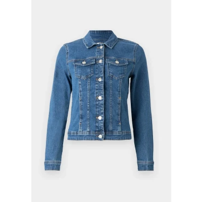 Image of ONLY denim jacket, Women&#039;s, Size: Medium, Medium blue