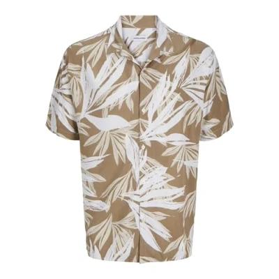 Image of Jack &amp; Jones Jjejeff Tropical Resort Shirt Shirt, Men&#039;s, Size: Small, Coriander