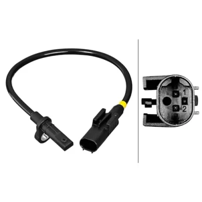 Image of Sensor, wheel speed HELLA 6PU 358 217 161