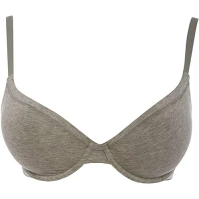 Image of Calvin Klein Underwear Modern Tshirt bra, Women&#039;s, Size: 34D, Grey heather