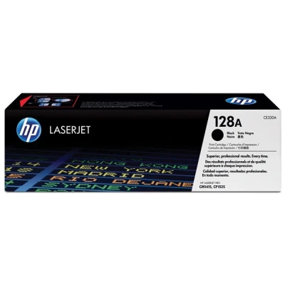 Image of HP CE320A 128A Original LaserJet Toner Cartridge, Black, Single Pack