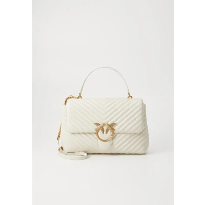 Image of Pinko LOVE LADY PUFF BIG Handbag, Women&#039;s, Size: One Size, White/antique gold