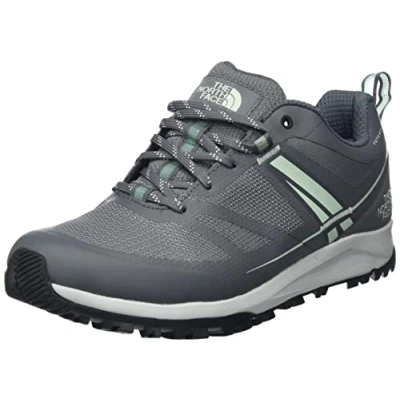 Image of The North Face Litewave Hiking shoes, Women&#039;s, Size: 4, Zinc grey/green mist Textile