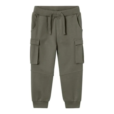 Image of Name it Nmnoli UNB NOOS Tracksuit bottoms for kids, Size: 1.5 2y, Dusty olive