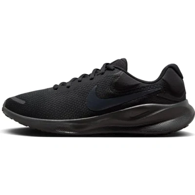 Image of Nike Performance Revolution 7 Neutral running shoes, Men&#039;s, Size: 11.5, Black/off noir Textile/synthetics