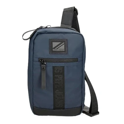 Image of Pepe Jeans Hoxton Umhängetaschen und Kulturbeutel, Schwarz Blau, Polyester PU, verschiedene Größen, Blue, One Size, shoulder bag