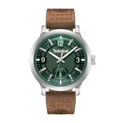 Image of Timberland Driscoll Watch, Men&#039;s, Size: One Size, Green brown