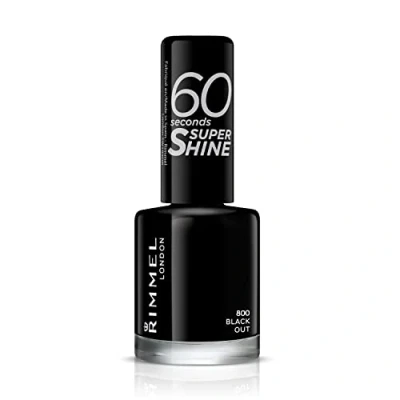 Image of Rimmel 60 Seconds Rita Shades of Black Nail Polish (Various Shades) 900
