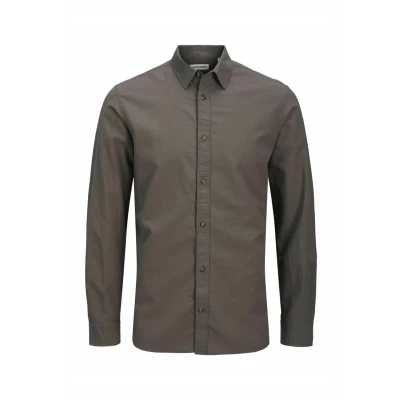 Image of Jack &amp; Jones Comfort FIT Shirt, Men&#039;s, Size: Small, Brown