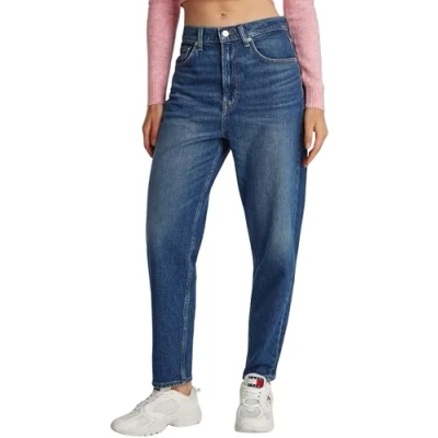 Image of Tommy Jeans MOM Relaxed fit jeans, Women&#039;s, Size: 24x34, Dark blue