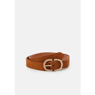 Image of Pieces Pcjuva Jbelt Belt cognac/goldcoloured, Women&#039;s, Size: 34, Cognac/gold coloured