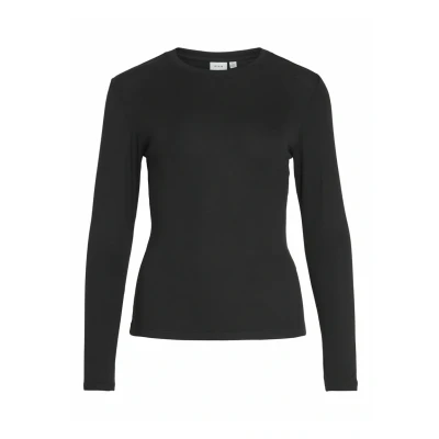 Image of VILA Rundhals Long sleeved top, Women&#039;s, Size: XXL, Black beauty