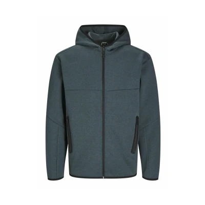 Image of Jack &amp; Jones Jcofusion ZIP HOOD NOOS Zipup sweatshirt, Men&#039;s, Size: Small, Navy blazer