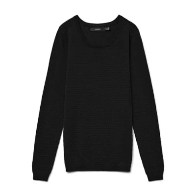 Image of Vero Moda Vmcare Structure LS Oneck GA NOOS Jumper, Women&#039;s, Size: XXL, Black