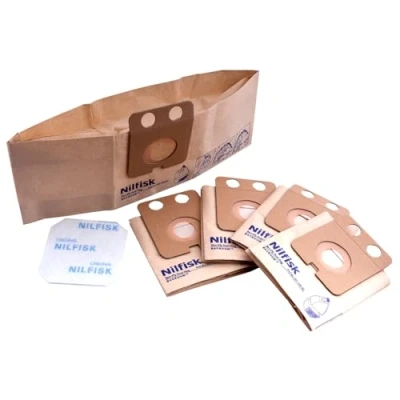 Image of Nilfisk backuum vacuum cleaner bag 5 pieces + filter 22198000