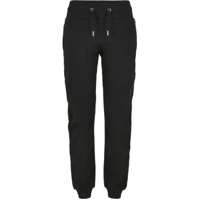 Image of Urban Classics Ladies Organic HIGH Waist Sweat Pants Tracksuit bottoms, Women&#039;s, Size: XL, Schwarz