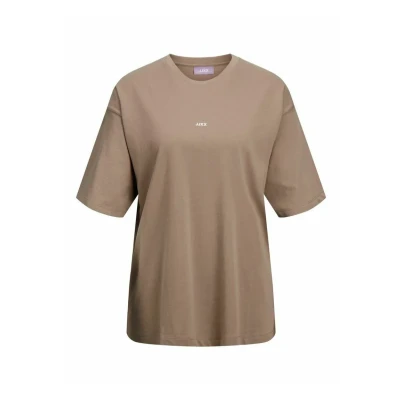 Image of JJXX Jxandrea SS Loose Every LOGO TEE NOOS Basic Tshirt, Women&#039;s, Size: XS, Brindle
