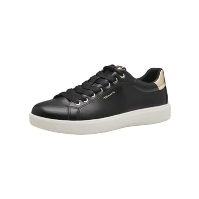 Image of Tamaris Women&#039;s 1 23720 43 Sneaker, Black Gold, 6.5 UK