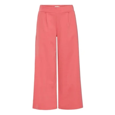 Image of ICHI KATE SUS WIDE Trousers, Women&#039;s, Size: Large, Holly berry