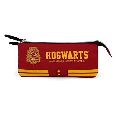 Image of Harry Potter Gryffindor FAN Triple Pencil Case, Red, 23 x 11 cm, One Size, Case