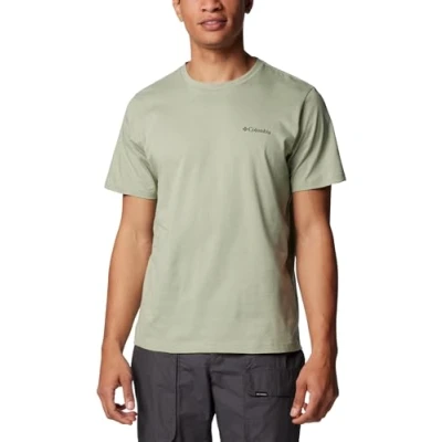 Image of Columbia Rapid RIDGE BACK Graphic TEE Print Tshirt, Men&#039;s, Size: XS, Safari