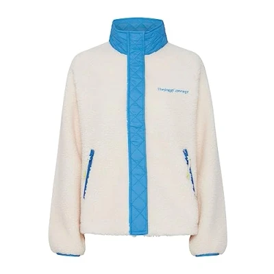 Image of Thejoggconcept Jcberri Raglan Fleece jacket, Women&#039;s, Size: XS, Malibu blue mix
