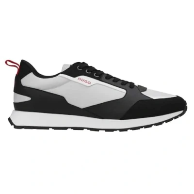 Image of HUGO Men&#039;s Icelin Runn Pumf N Trainers, Open grey, 5 UK