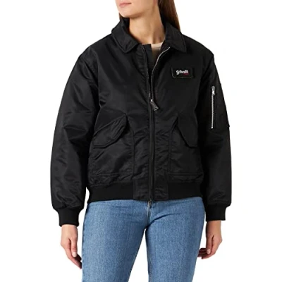 Image of Schott Bomber Jacket, Women&#039;s, Size: Small, Noir