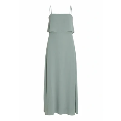 Image of Vila Women&#039;s Vimilina Strap Maxi Dress Noos, Green Milieu, 14