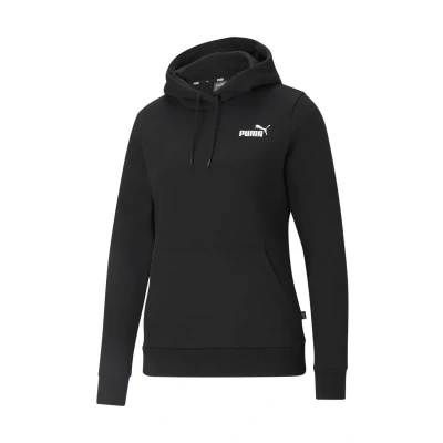 Image of Puma Small LOGO Hoodie, Women&#039;s, Size: Small, black