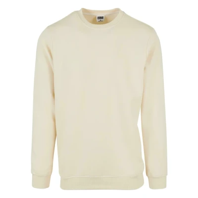 Image of Urban Classics Basic Sweatshirt, Men&#039;s, Size: Medium, Whitesand