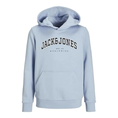 Image of Jack &amp; Jones Junior Jjecaleb Varsity HOOD JNR Hoodie for kids, Size: 12y, Chambray blue