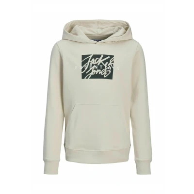 Image of JACK &amp; JONES Men&#039;s Jjcolton Sweat Hood Jnr, Moonbeam, 140