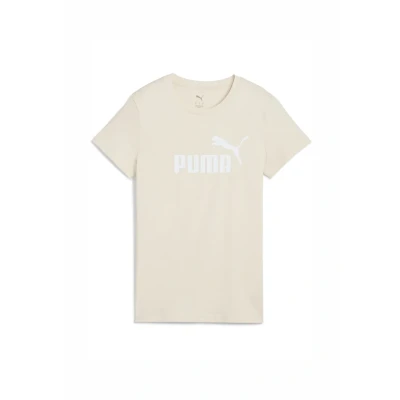 Image of Puma ESS NO. 1 LOGO TEE Print Tshirt, Women&#039;s, Size: XS, Alpine snow