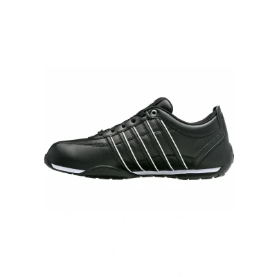 Image of K SWISS Arvee Trainers blackwhitesilversplit, Men&#039;s, Size: 8.5, Black white silver split Leather